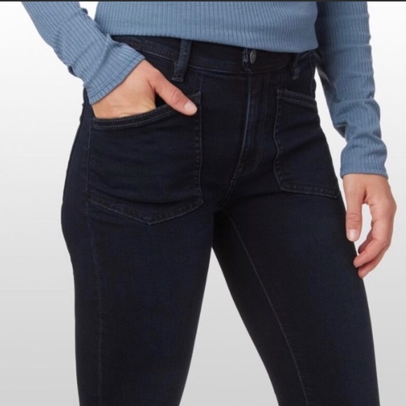 *** SOLD Free People We the Free Ivy Mid Rise Skinny Jeans in seal blue NWT - Picture 4 of 9